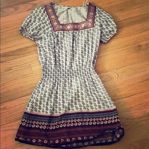 Charlotte Russe Short sleeve printed mini dress